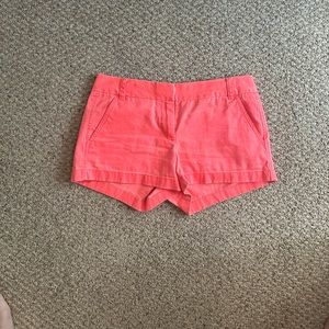 J Crew Coral Size 6 Chino Shorts